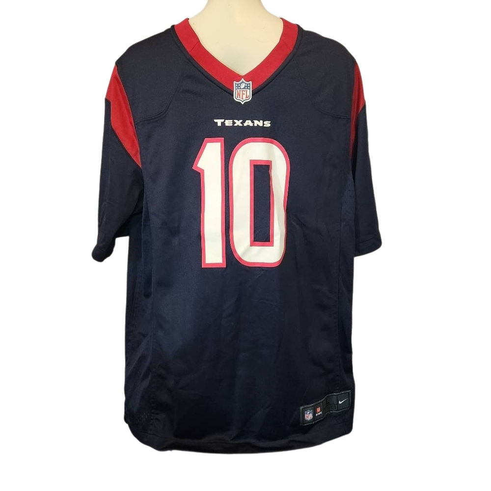Nike‎ Texans Navy and Red Jersey Hopkins 10 Size Large